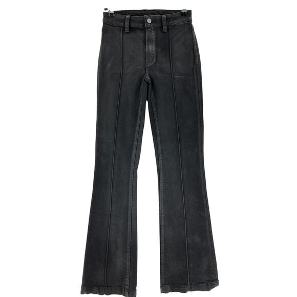 Paige 'Laurel Canyon' Black Rayon High Rise Jean Size 27 - Picture 2 of 4